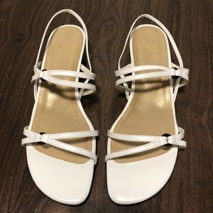 Stuart Weitzman White Strappy Sandal